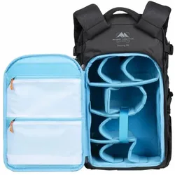 Summit Creative Summit-Creative Tenzing Zip Top Backpack 45l black (Fotorucksack, 45 l), Kameratasche, Schwarz