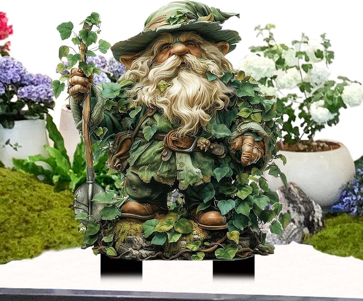 Speelse tuin decoratie in meerdere kleuren