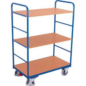 VARIOfit Etagenwagen sw-800.245, 3 Etagen, 1200 x 800 mm, Tragkraft 250kg