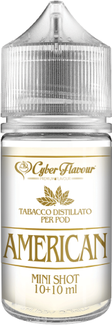 Cyber Flavour American Tabacco Distillato For Pod Aroma Mini Shot 10ml Burley Virginia