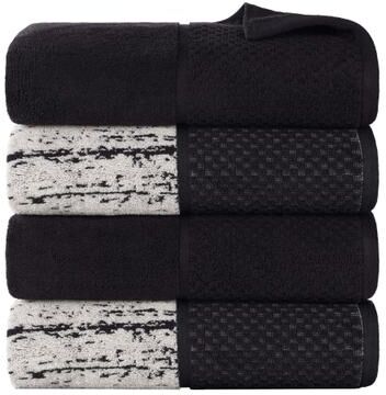Blue Nile Mills Cotton Bath Towels Set of 4 - Medium Weight Large Bathroom Towels