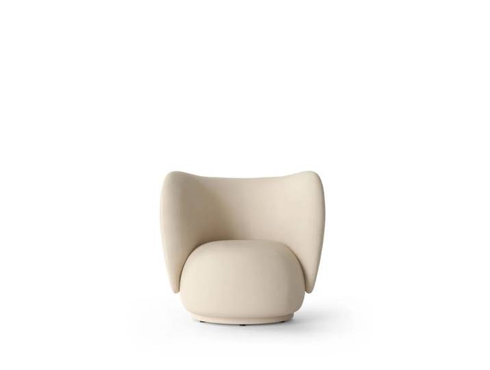 Ferm Living Rico lounge chair Sessel Offwhite, brushed