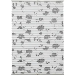 Gardinia, Rollo, Plissee Concept zum Klemmen Flowers and Plants Blüte (70 x 130 cm)