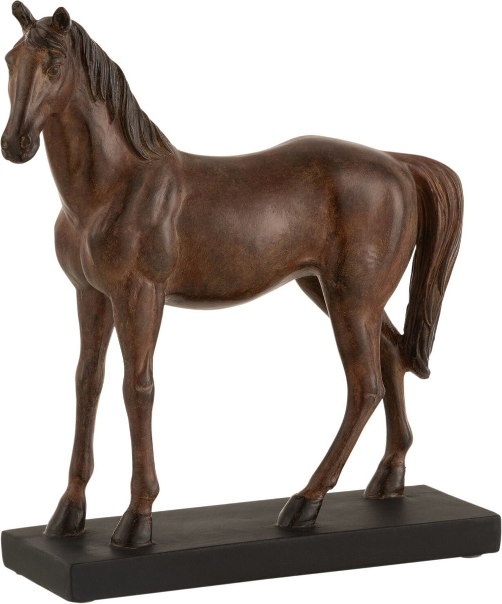 J-Line Decoratie Paard - Bruin - Polyresin - Small