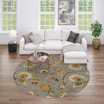 Alise Rugs Infinity Transitional Floral Indoor Area Rug