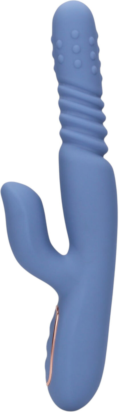 Loveline - warming thrusting vibrator (blue)