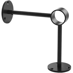 Pohl, Möbelausstattung, Bar-Reling Boden-Wandstütze Wien für Rohr-ø 38 mm, Stahl schwarz (1 Stk.)