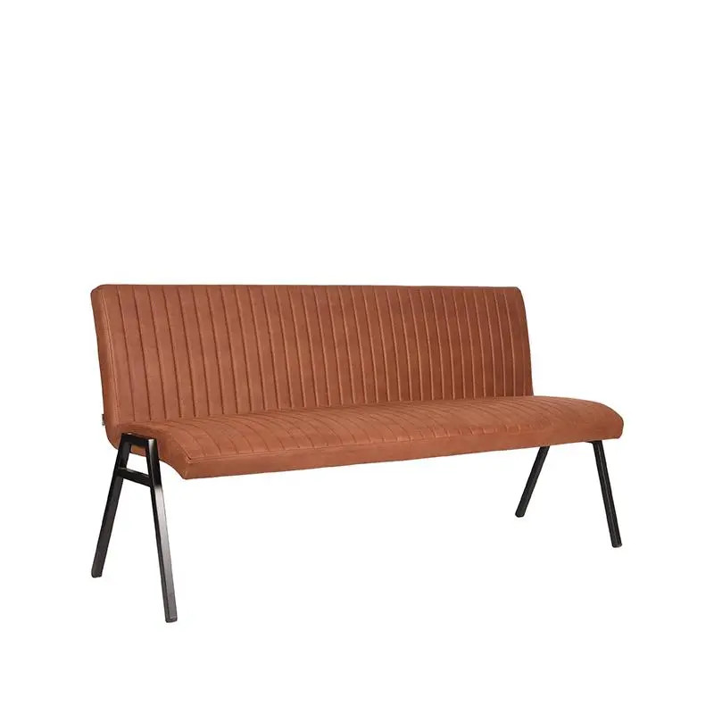 Label51 Eetkamerbank Matz - Cognac - Kunstleder - 175 cm