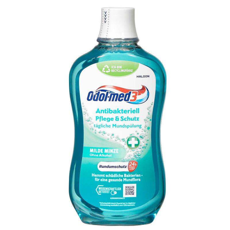 Odol-med3® ANTIBAKTERIELL PFLEGE & SCHUTZ Mundspülung 500 ml 2842203