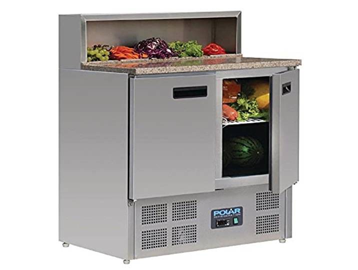 Polar Comptoir de préparation de pizza réfrigéré 288 litres Glacière professionnelle 1100 x 900 x 700 mm