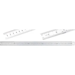 BGS DIY 50889 Maßstab biegsam rostfrei Edelstahl 0,5m