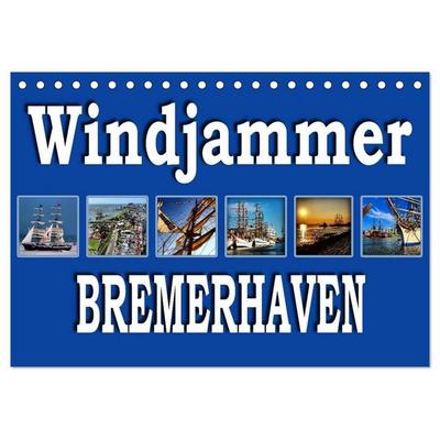 Windjammer - Bremerhaven (Tischkalender 2026 DIN A5 quer), CALVENDO Monatskalender
