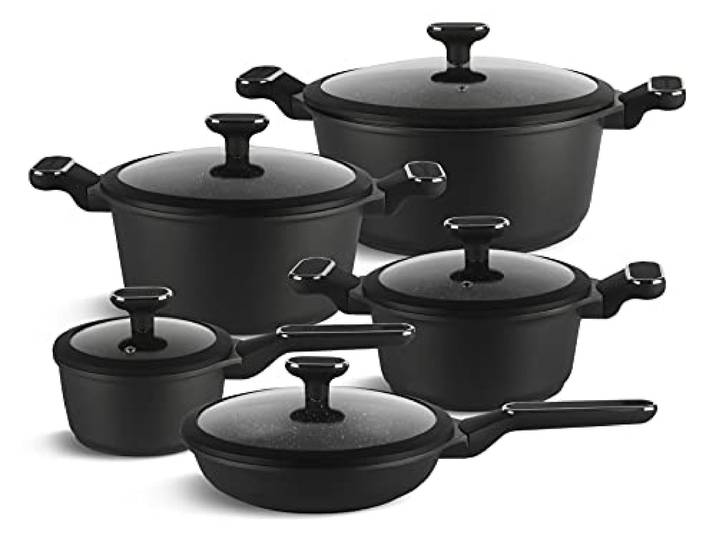 Eadenberg 12 TLG töpfe Induktions Kochgeschirr Set