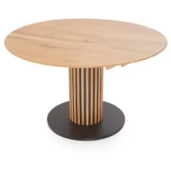 Niehoff Circus Ausziehtisch 115cm rund, Character-Eiche mit Falteinlage 40cm