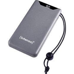 Intenso F10000 Powerbank 10000 mAh Quick Charge, USB PD LiPo USB-A, USB-C® Grau Statusanzeige 7332034