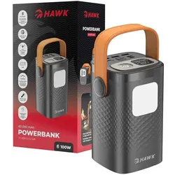 Hawk HW-PB60000 Powerbank 60.000 mAh, schwarz (60000 mAh), Powerbank, Schwarz
