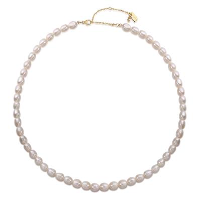 Perlenkette AILORIA "Halskette SHIORI", Damen, gold, Halsketten Perlenkette