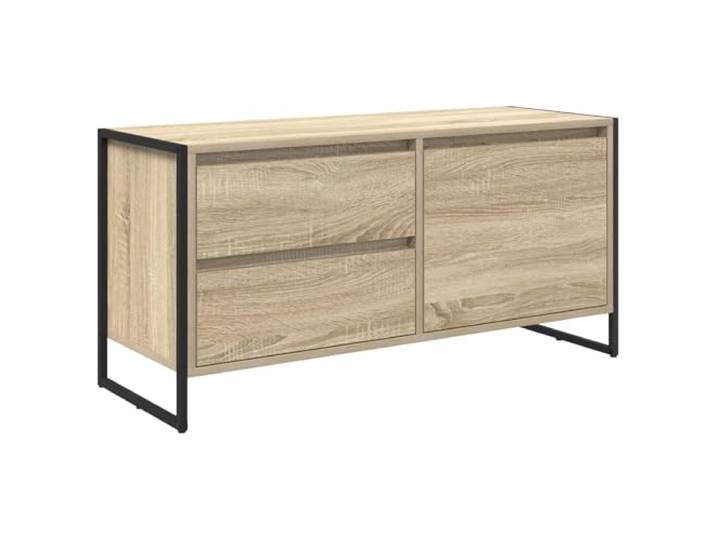 Helloshop26 TV-Möbel Industrial mit Stauraum, offener Raum, 100 x 36 x 49 cm, Sonoma 02_0054566