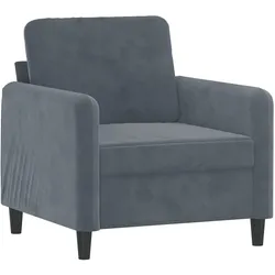vidaXL Sessel Dunkelgrau 60 cm Samt