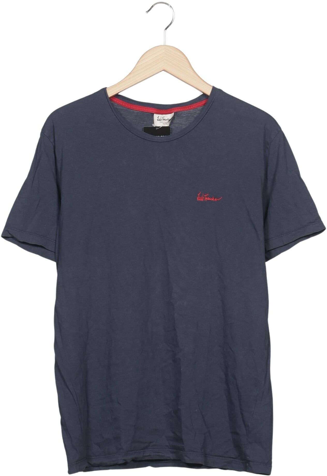Luis Trenker Herren T-Shirt, Marineblau, Gr. L, Baumwolle - Second Hand