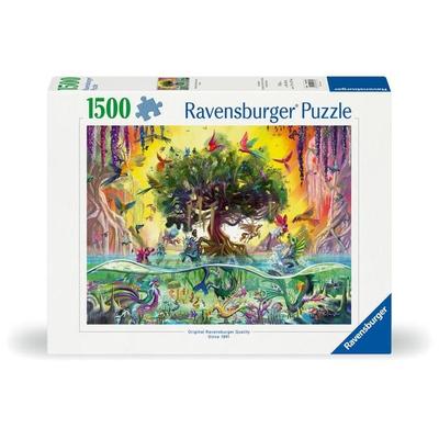 Erwachsenenpuzzle 1500 Teile - Das Einhorn aus dem See und seine Freunde