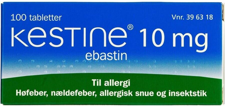 Almirall Kestine 10 mg 100 stk Filmovertrukne tabletter