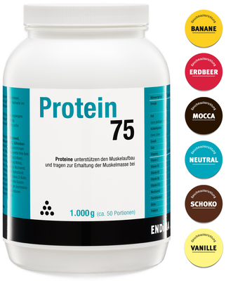 ENDIMA Vertriebsgesellschaft mbH PROTEIN 75 Erdbeer Pulver 1000 g 01498605