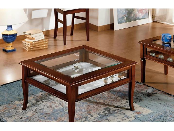 Xlmoebel Glastisch Eleganter Designer-Couchtisch aus Glas mit edlem Finish (Couchtisch), Hergestellt in Europa