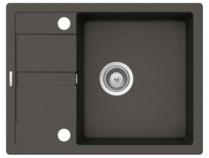 Schock Superb D-100N A Asphalt - SUPD100NAGAS Granitspüle Einbauspüle Grau
