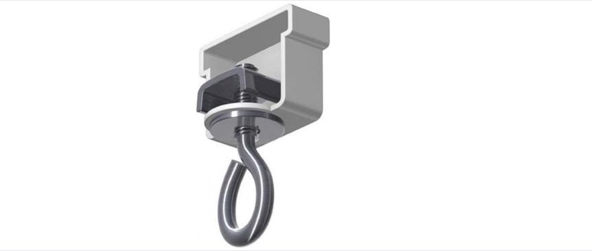 Anchor U-de-luxe eindstop met kap voor U-rail, wit, 4 stuks