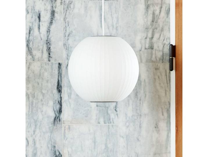 Nelson Ball Bubble Pendelleuchte S Off-White - Herman Miller HAY - Wohnzimmer - Design - Kunststoff - Einflammig