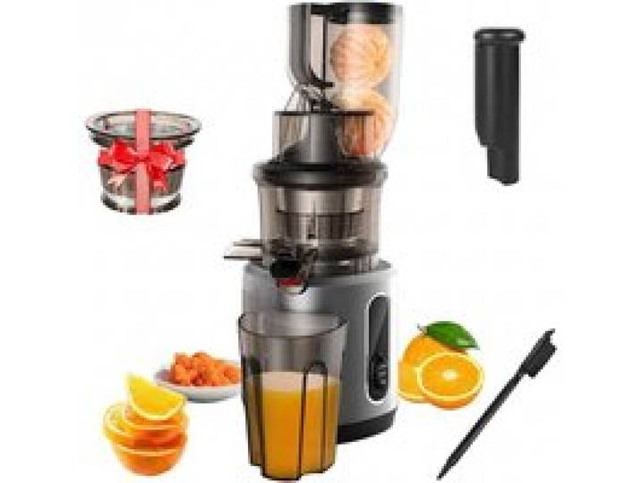 Extracteur de jus lent à froid ouverture 75 mm broyage puissant filtre à glace et nettoyage facile