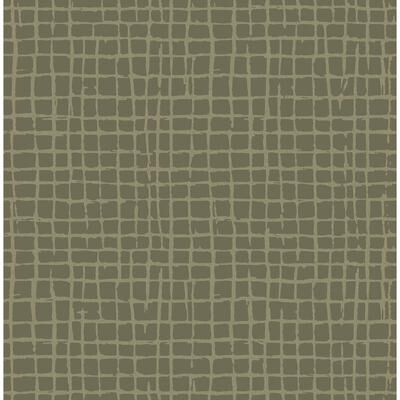 A-Street Prints Albin Moss Gridline Wallpaper