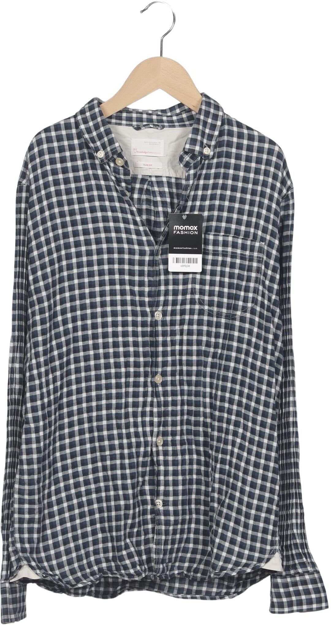 Knowledge Cotton Apparel Herren Hemd, Mehrfarbig, Gr. 41, Baumwolle - Second Hand