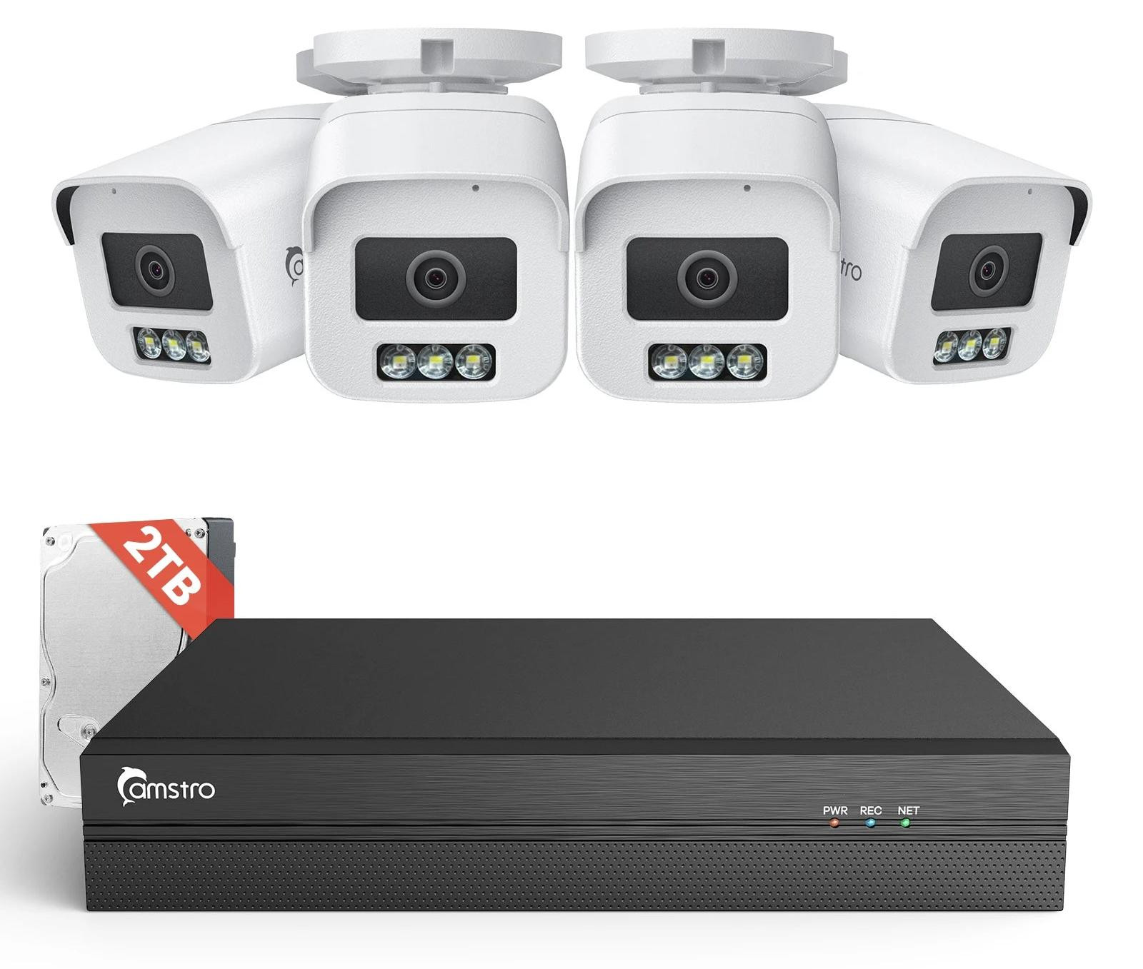 Selius 8-kanaals 4K Beveiligingscamera Systeem met CCTV Bewakingscamera's