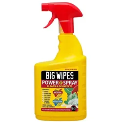 Scanlico, Seifenspender + Seifenschale, Big Wipes Power Spray rød