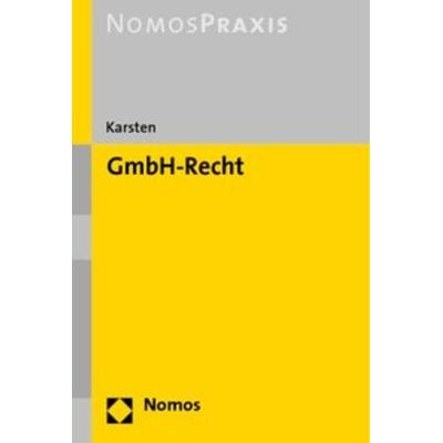 GmbH-Recht, Taschenbuch von Frederik Karsten, Nomos