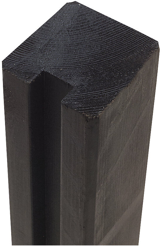 kaiserkraft Profilpfosten, 1 Spur, Höhe 1880 mm, schwarz