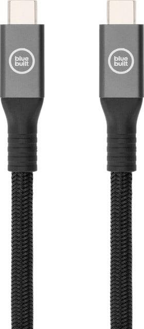 BlueBuilt USB-C naar USB-C kabel 240W, 2m, Nylon, Zwart