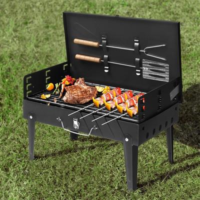 DEVERA Barbecue Grill Outdoor Portable Charcoal Grill