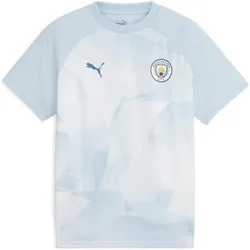 Puma, Unisex, Fussballtrikot, MCFC Prematch SS Jersey Jr (140), Blau