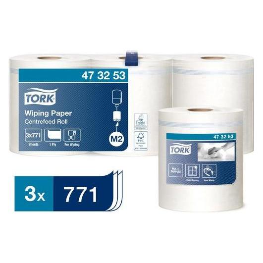 Tork Wischtuchrolle Midi Weiss (3x) (473253)