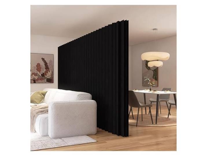 Raumteiler Paravent Flexible, Faltbare Raumteiler aus Papier, temporäre Trennwand für Privatsphäre im Büro, 6,5–7,8 Fuß hoher Bildschirm(200x240cm/9.8x7.8FT)