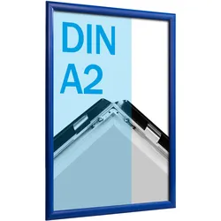 Klapprahmen A2 Standard blau | 25 mm | Gehrung, Aluminium