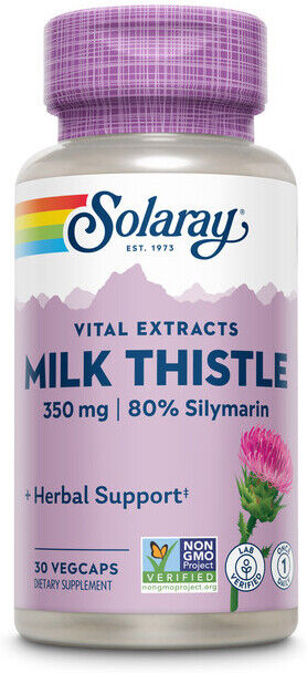 Solaray Milk Thistle 30 Vegetable Capsules
