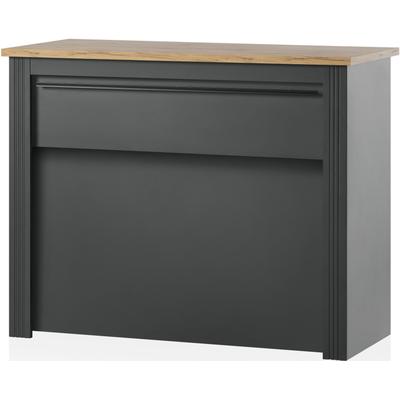 Unterschrank OTTO HOME "KS-Westminster", grau (grau dunkel), B:130cm H:105cm T:60cm, Schränke, Unterschrank, Küchentheke frei im Raum stellbar, Höhe 105 cm, exclusiv by Otto