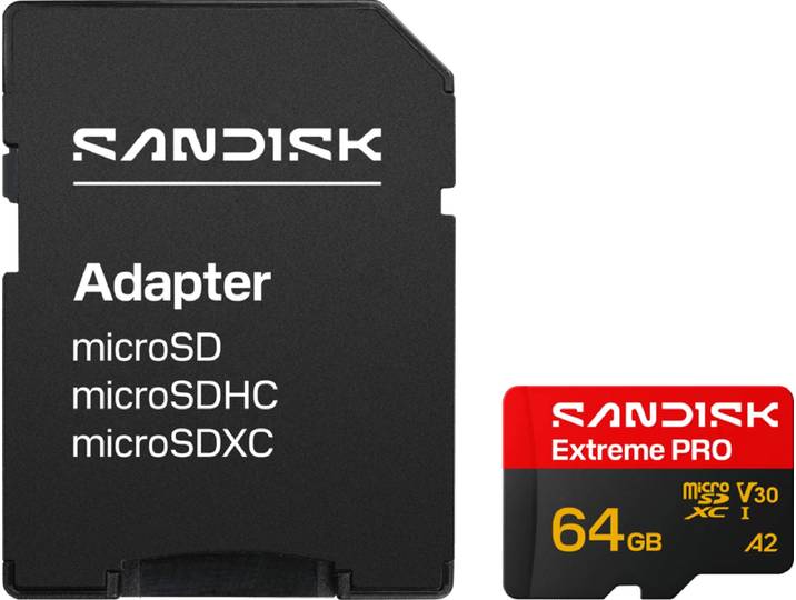 SANDISK Extreme PRO microSDXC 64GB 90MB/s