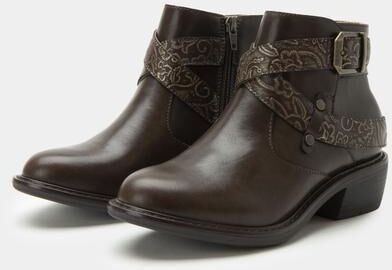 Women's Millie Ankle Western Fashion Boot by Alegria in Brown (Size 35 M)