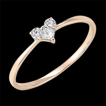 Edenly Ring Kostbares Geheimnis - Mini Lovely - RosÃ©gold, 9 Karat, mit Diamant