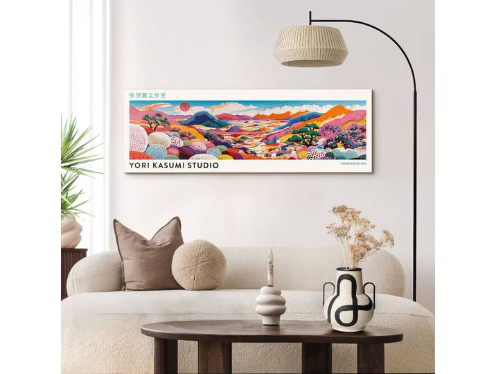 XXL-Wandbild REINDERS Yori Kasumi - Dreamscape , braun (farbe bild(er): mehrfarbig), Bilder, B/H/T: 156cm x 52cm x 2cm, Gemälde, 1 Stk., MDF, XXL-Wandbild, Wohnzimmer - Mehrfarbig - MDF - Berühmte Künstler - 156x52 cm, B:156cm H:52cm T:2cm